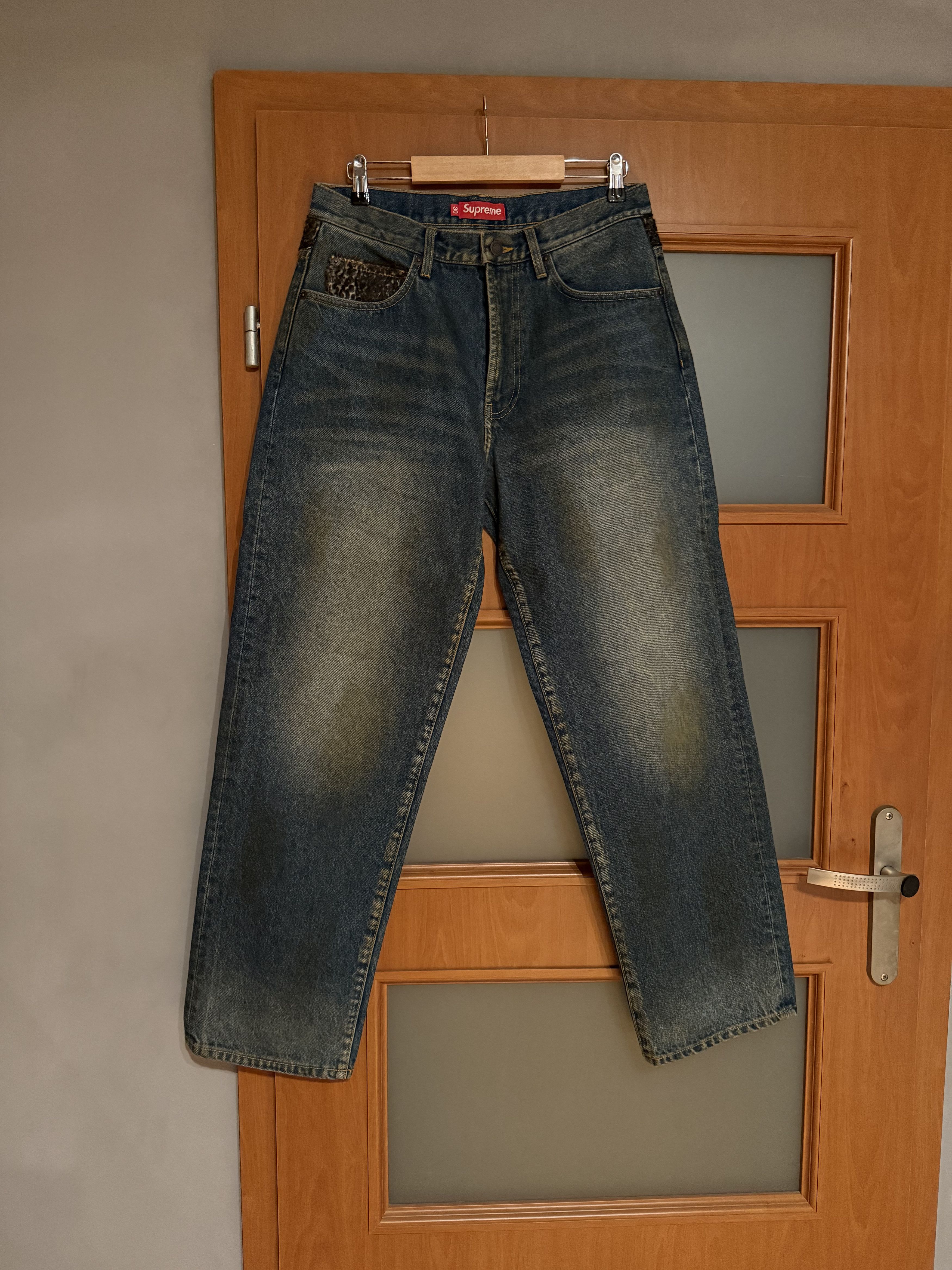 Supreme supreme leopard jeans Size US 30 / EU 46 - 1 Thumbnail