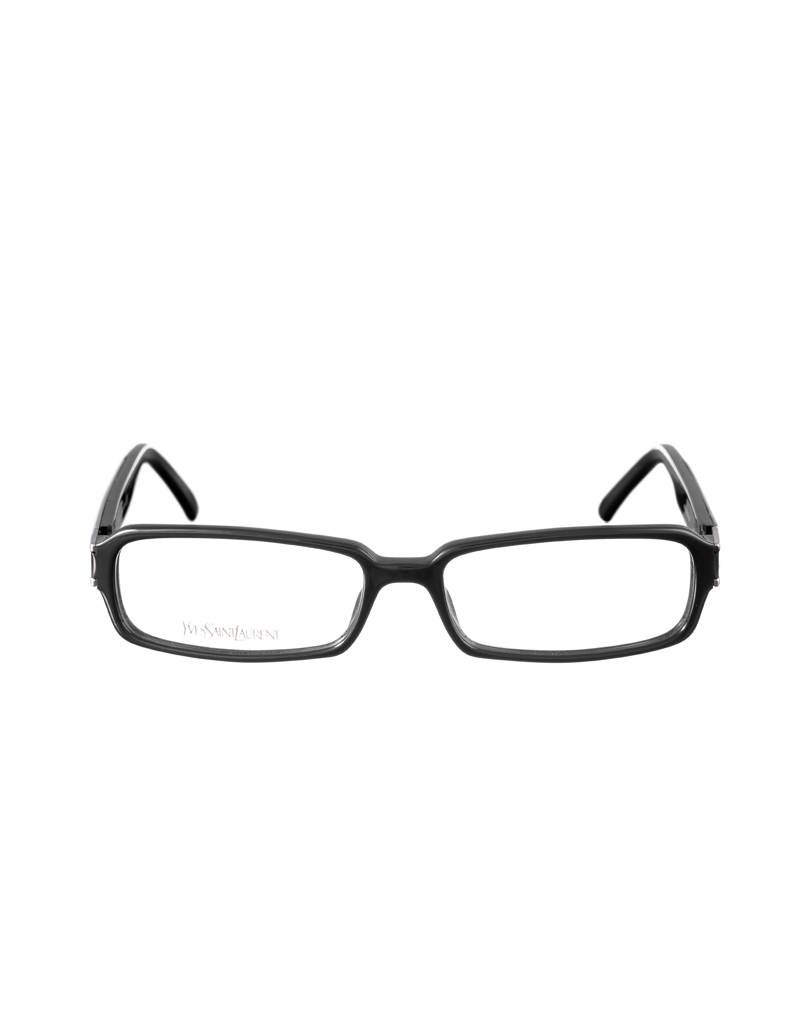 Yves Saint Laurent Yves Saint Laurent 00s Black Rectangular Glasses & Gold Logo Size ONE SIZE - 3 Thumbnail