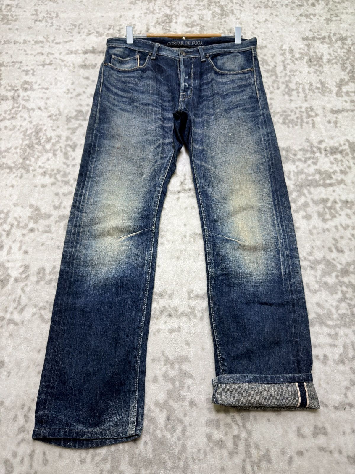 GOSTAR DE FUGA Vintage Gostar de Fuga Selvedge Claw Mark Whiskered Denim Size US 30 / EU 46 - 1 Thumbnail
