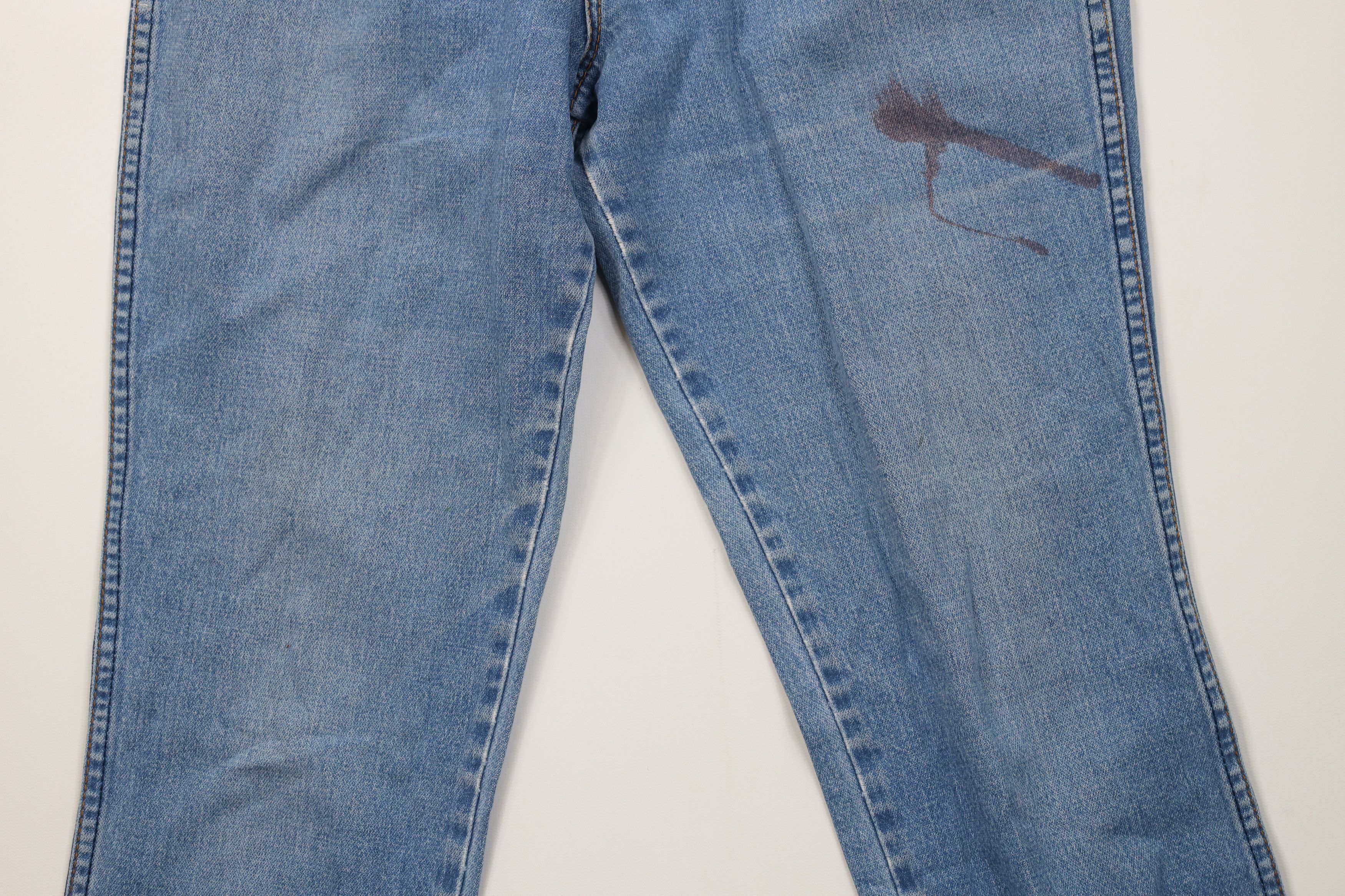 Vintage Vintage 90s Streetwear Straight Leg Denim Jeans Blue Cotton Size 34" / US 12 / IT 48 - 3 Thumbnail