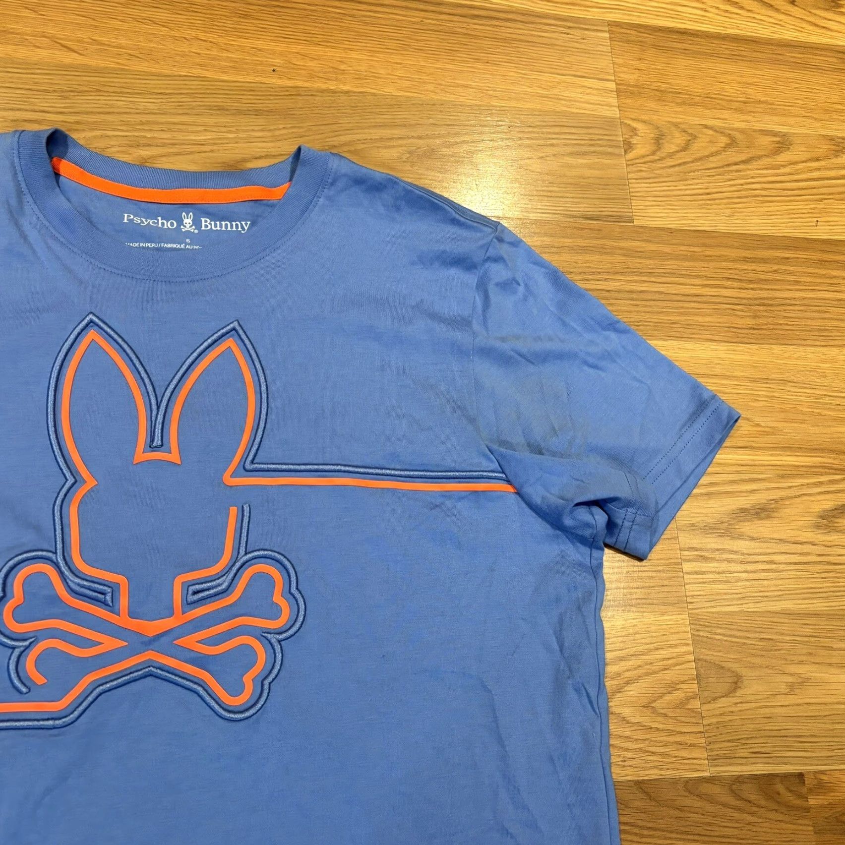 Psycho Bunny Psycho Bunny Chester Embroidered Graphic Tee Sky Blue T Shirt Men’s Size 5 Size US S / EU 44-46 / 1 - 6 Thumbnail