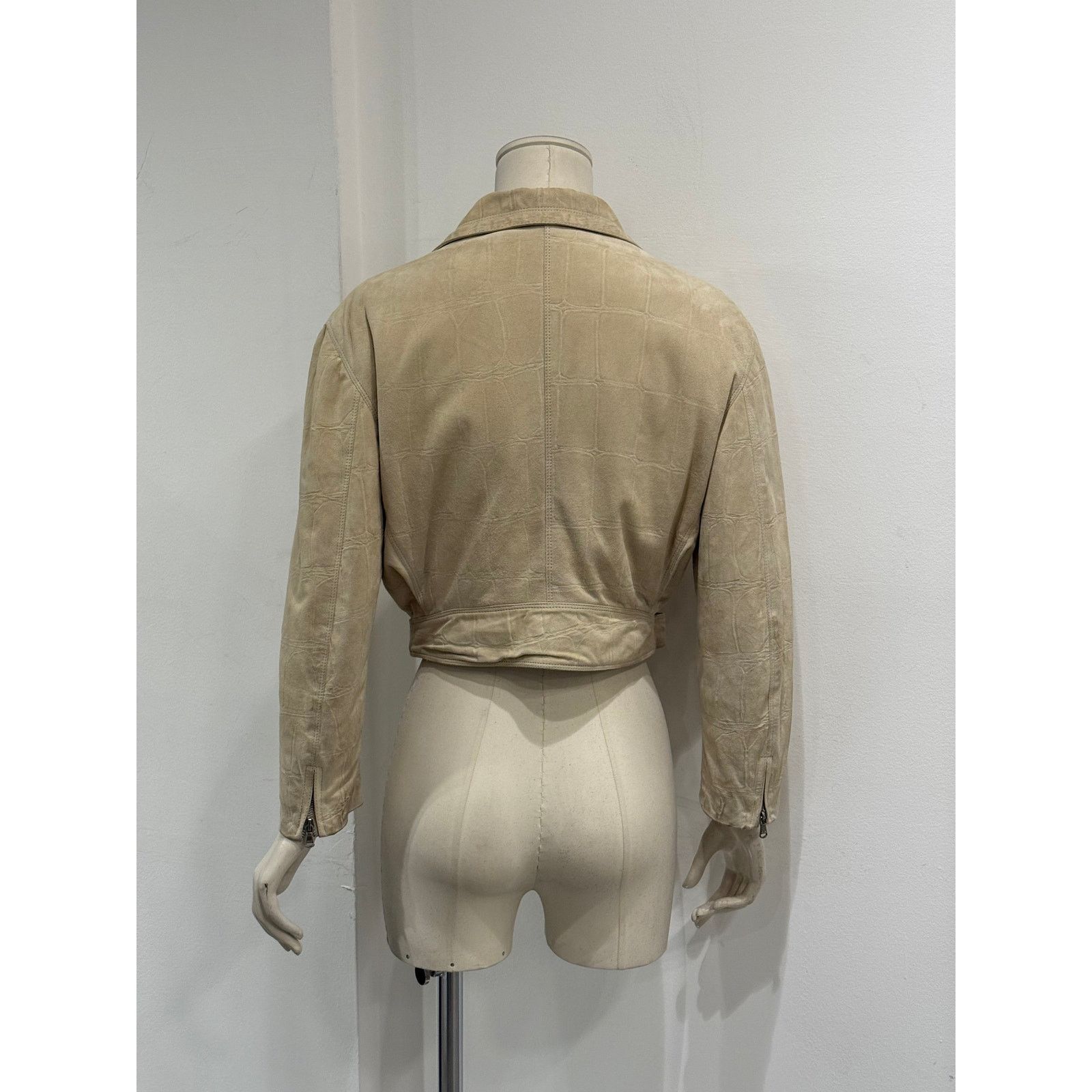 Versace A/W1994 Gianni Versace cropped crocodile leather jacket Size M / US 6-8 / IT 42-44 - 11 Thumbnail