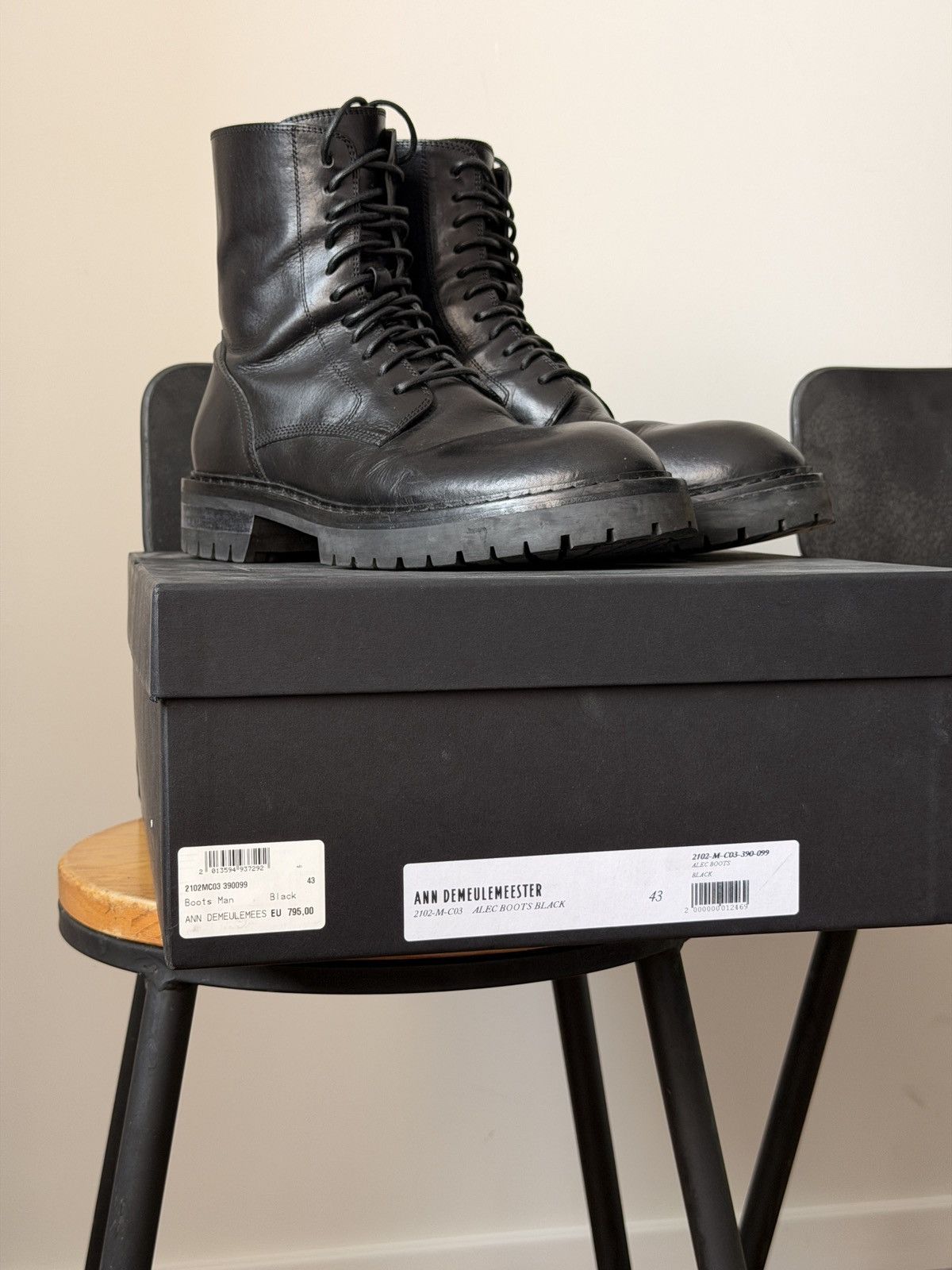 Ann Demeulemeester Ann Demeulemeester Alec Lug Sole Combat Boots Size US 10 / EU 43 - 9 Thumbnail