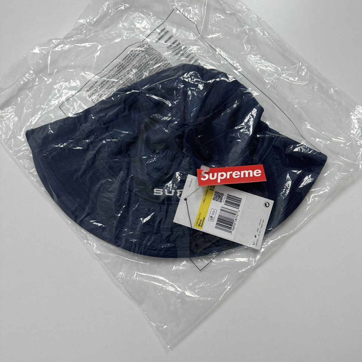 Nike × Supreme Supreme Nike Dazzle Crusher Navy Size S/M Size ONE SIZE - 4 Thumbnail