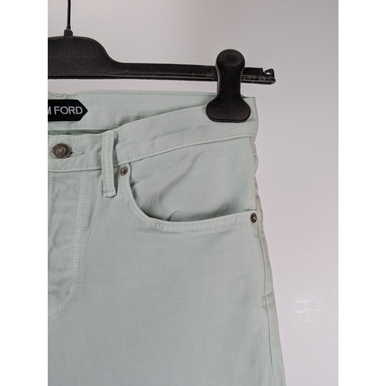 Tom Ford o1rshd1 Slim Denim Jeans in Light Mint Green Size US 30 / EU 46 - 4 Thumbnail