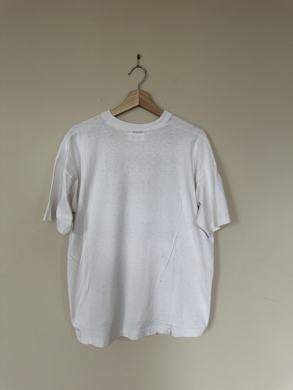 Keith Haring × Vintage Vintage 90s Phil Morgan Crane And Fish Art T-Shirt RARE Size US XL / EU 56 / 4 - 2 Thumbnail