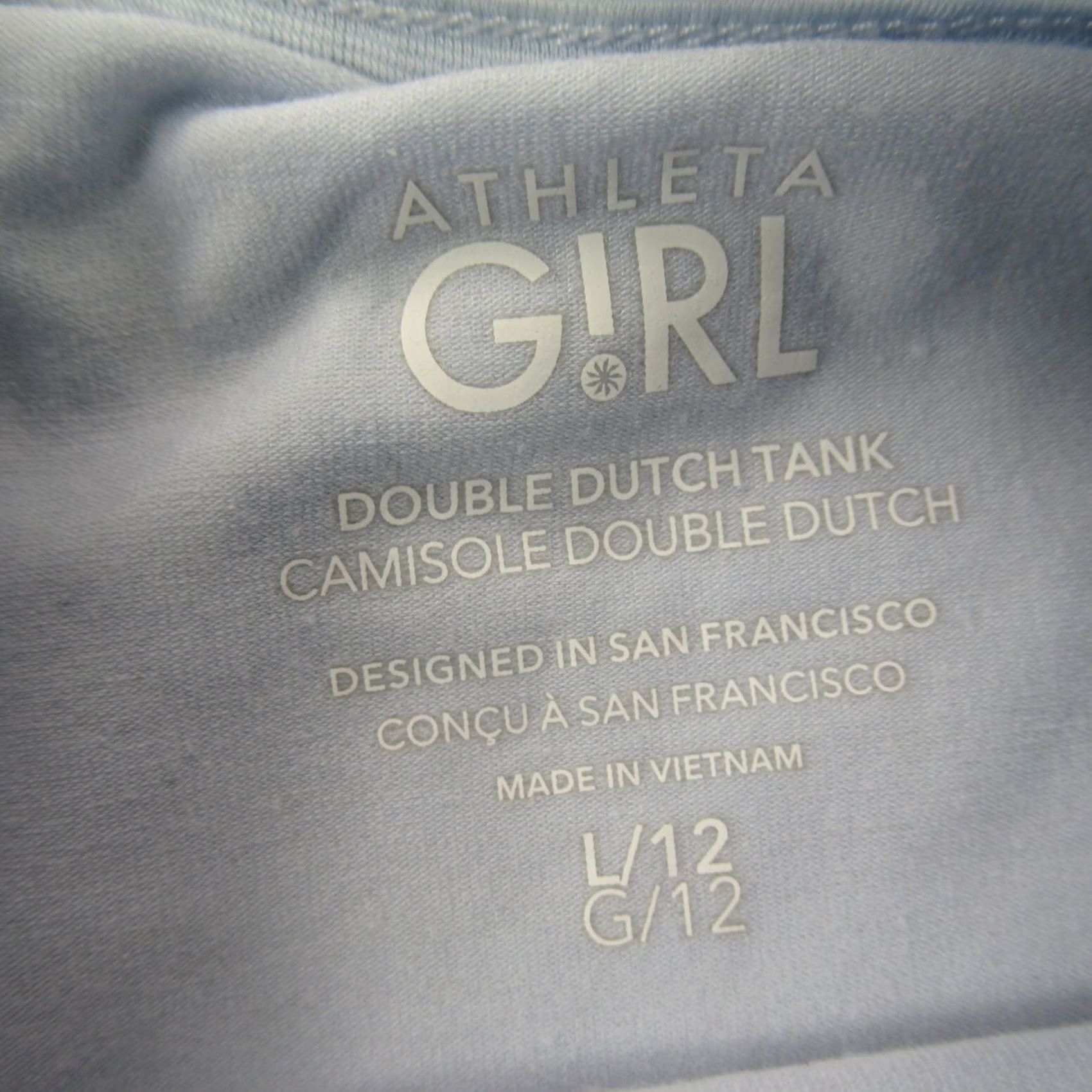 Athleta Athleta Shirt Womens Large Outdoor Stretch Sleeveless Lightweight Casual Blue Size L / US 10 / IT 46 - 3 Thumbnail