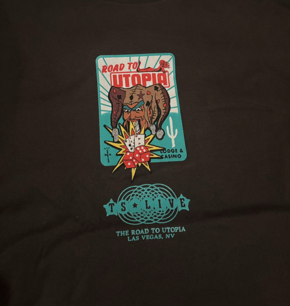 Travis Scott Travis Scott Cactus Jack Joker Las Vegas Road to Utopia Tee Size US XL / EU 56 / 4 - 2 Thumbnail