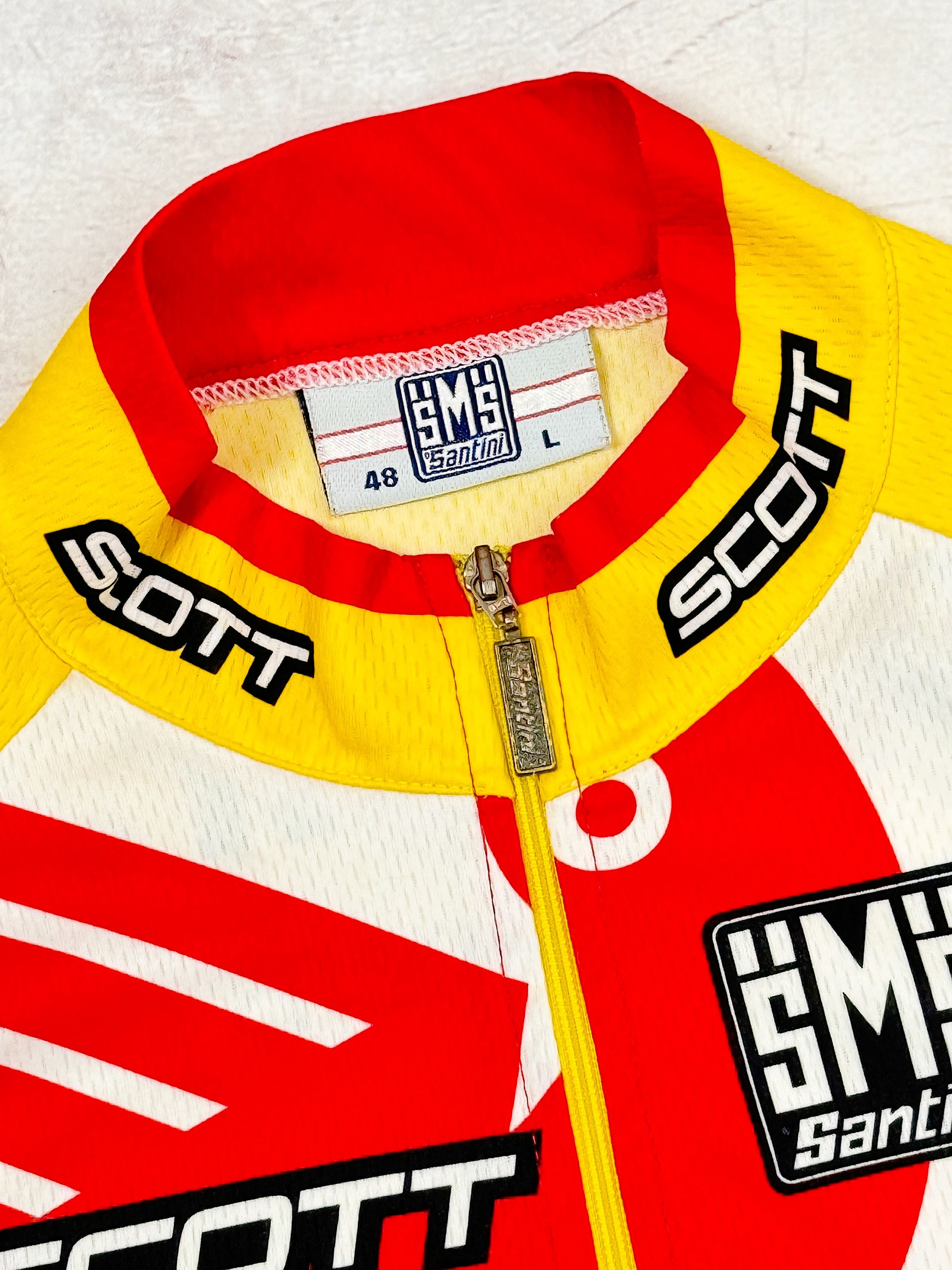 Vintage Vintage Santini Cycling Jersey 2006 Saunier Duval Prodir Size US M / EU 48-50 / 2 - 5 Thumbnail