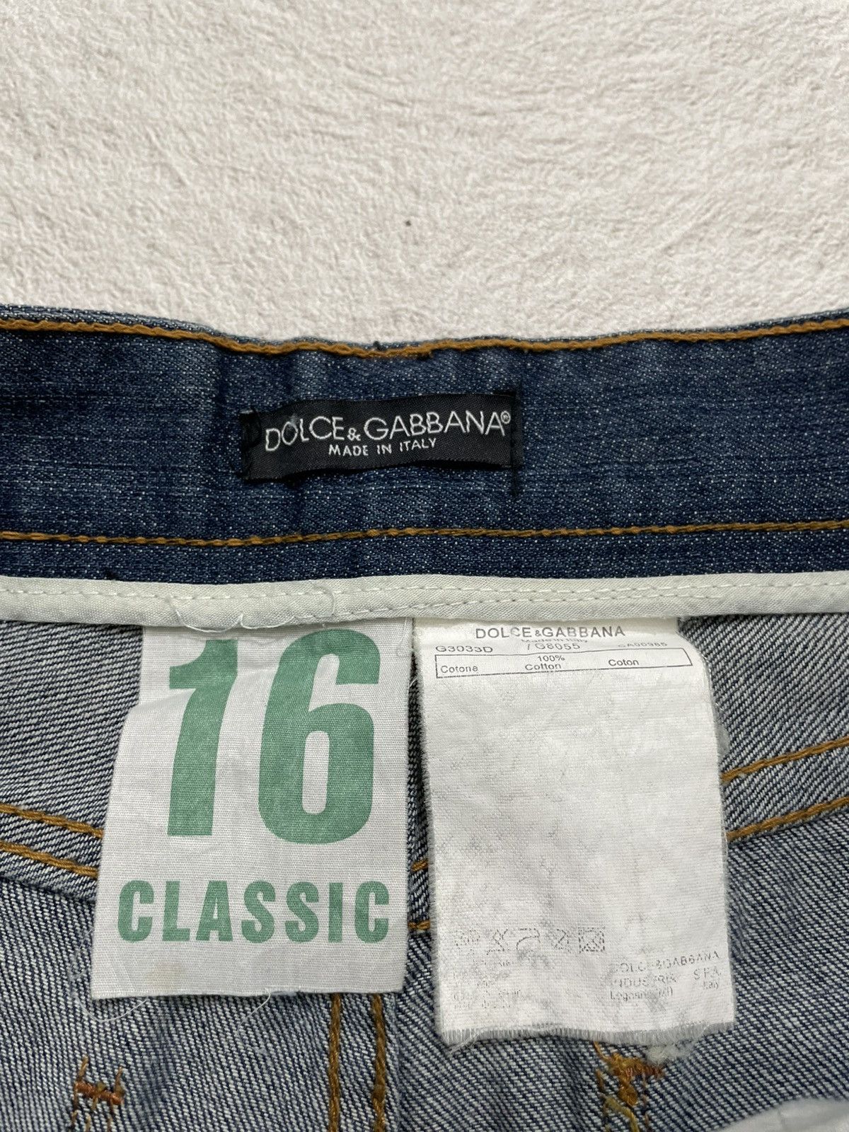 Dolce & Gabbana Dolce & Gabbana Distressed Denim Color Block Y2K Size 28" / US 6 / IT 42 - 8 Thumbnail
