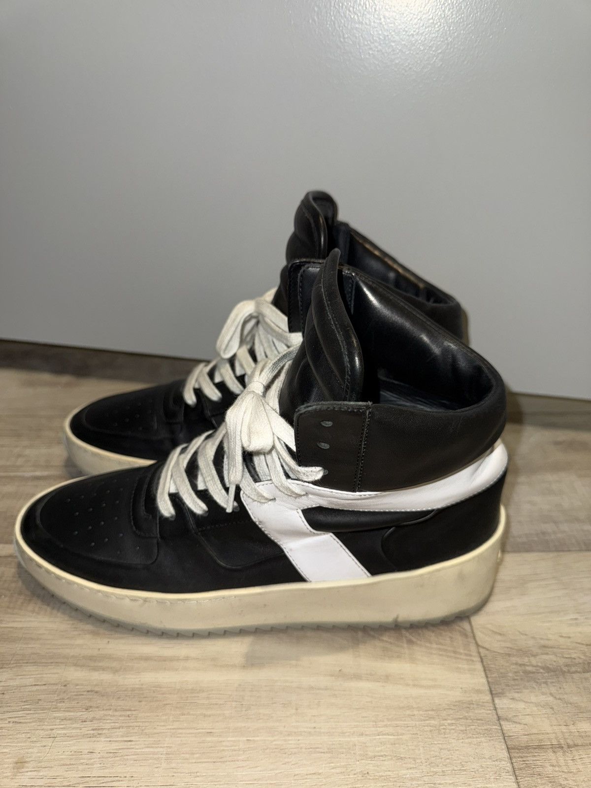 Fear of God Fear of God Basketball High Top Sneakers Black Made in Italy Size US 6.5 / EU 39-40 - 3 Thumbnail
