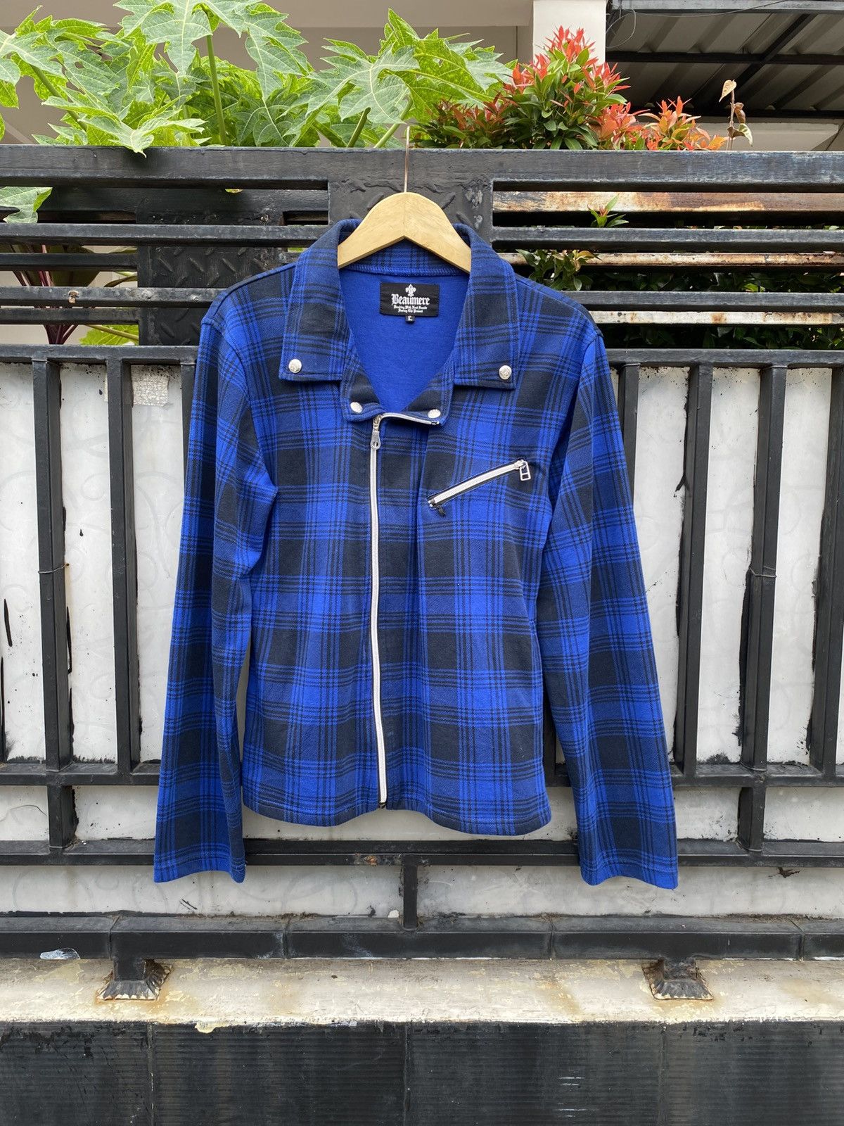 Rare Beaumere Japanese Plaid Jacket Style Ramones