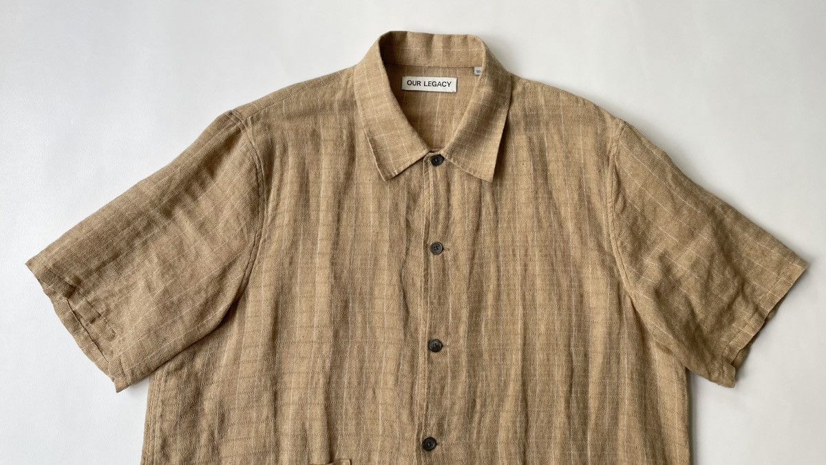 Our Legacy ‘Grid Check Linen’ Elder Shirt Size US S / EU 44-46 / 1 - 2 Thumbnail