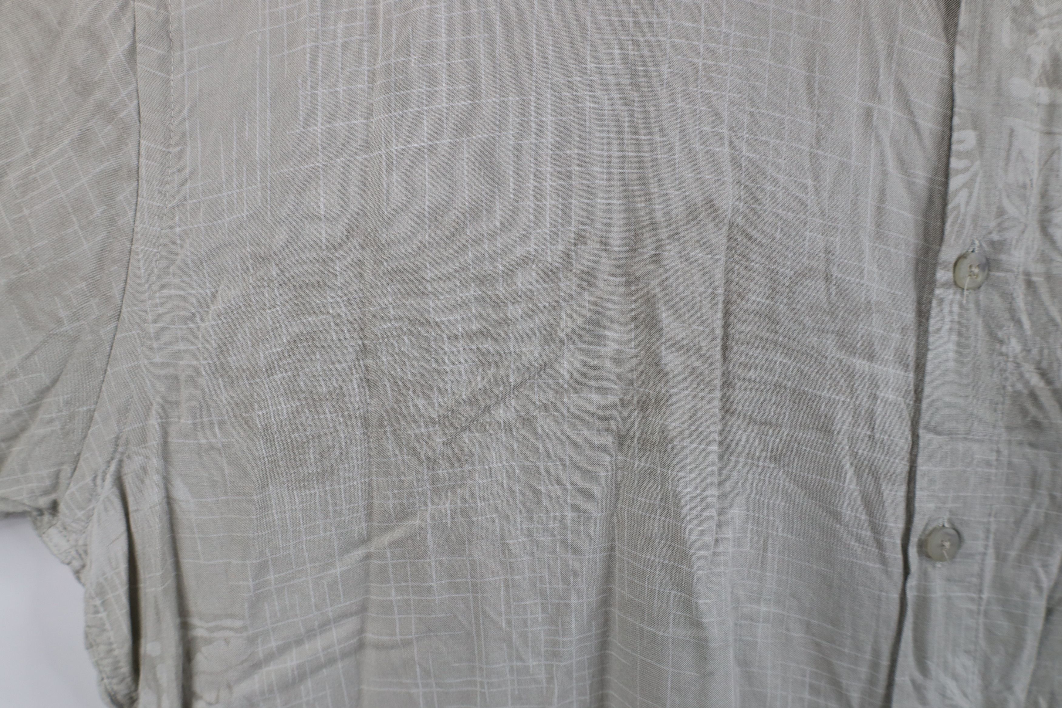Vintage Vintage 90s Streetwear Gabardine Hawaiian Button Shirt Size US XL / EU 56 / 4 - 6 Thumbnail