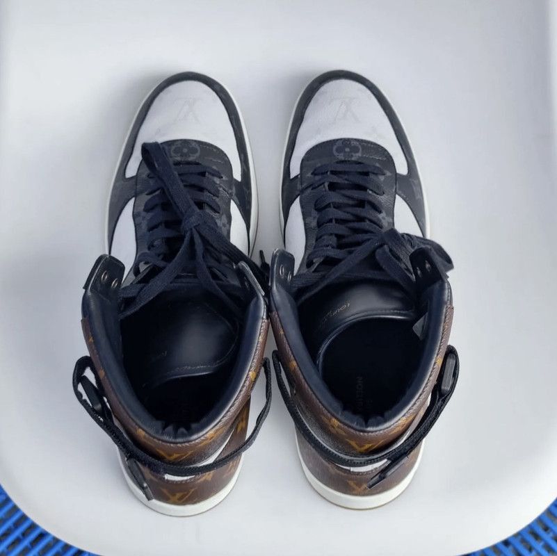 Louis Vuitton Louis Vuitton Rivoli Series Black and White Sneakers -2508 Size US 12 / EU 45 - 7 Thumbnail