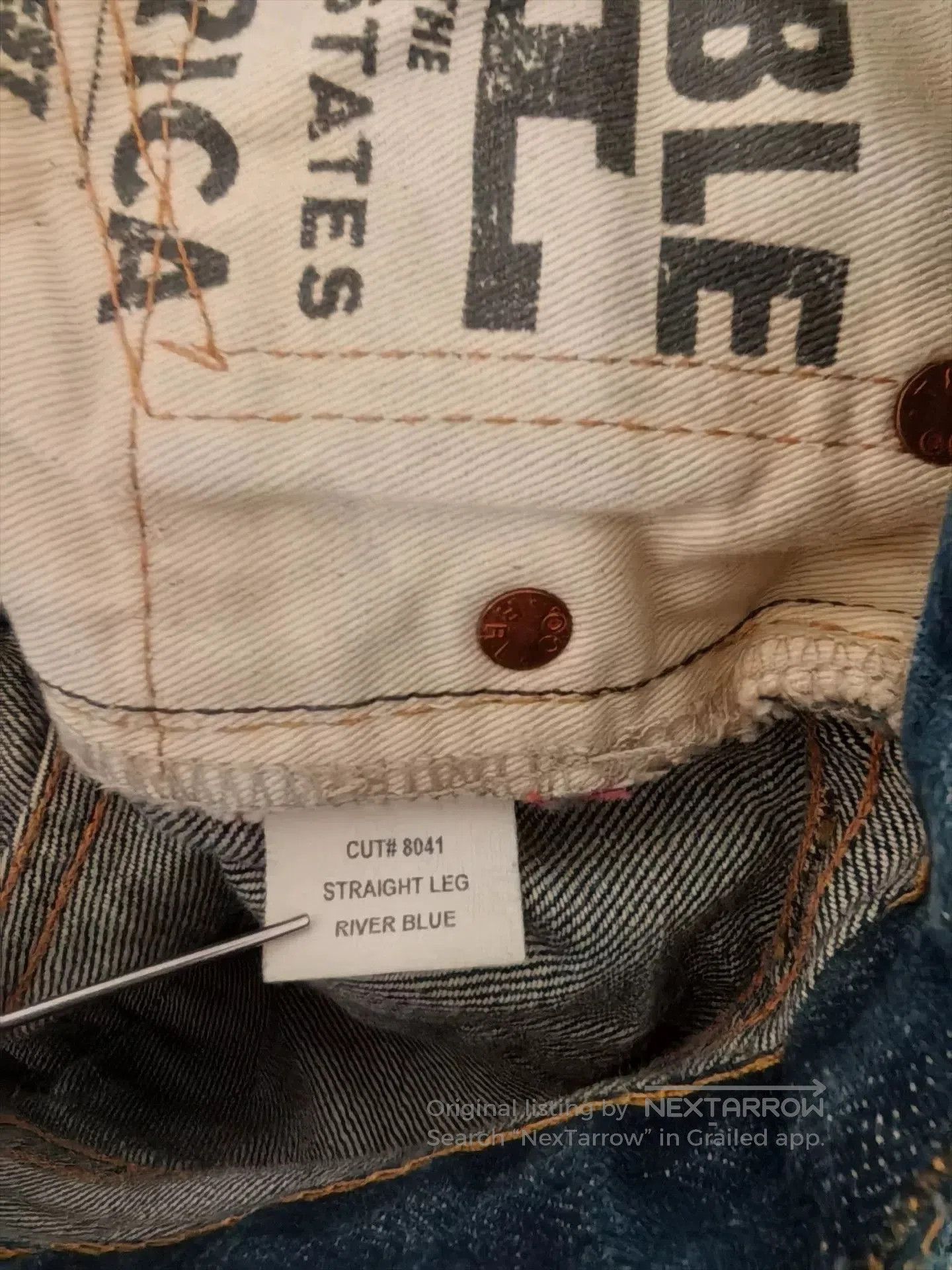 RRL Ralph Lauren rrl double rl straight leg denim jeans. Size US 30 / EU 46 - 8 Thumbnail