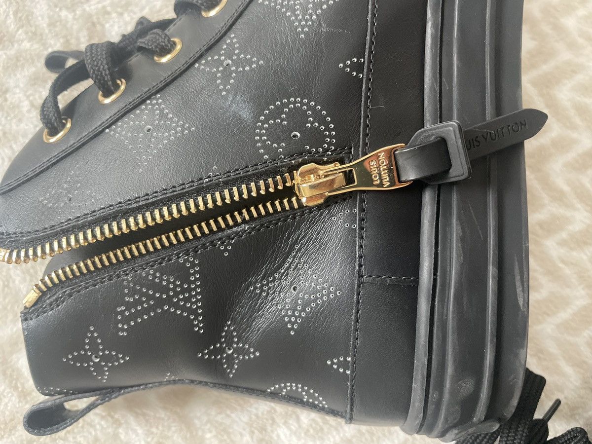 Louis Vuitton LV leather high top sneaker Size US 8.5 / IT 38.5 - 6 Thumbnail