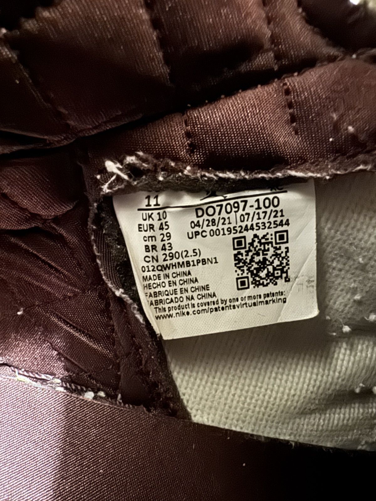 A Ma Maniere × Jordan Brand A Ma Maniére x Air Jordan 1 High OG ‘Airness’ Size US 11 / EU 44 - 8 Thumbnail
