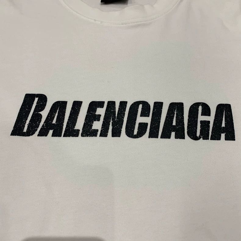 Balenciaga Balenciaga White monogram logo short sleeve Size US XS / EU 42 / 0 - 6 Thumbnail