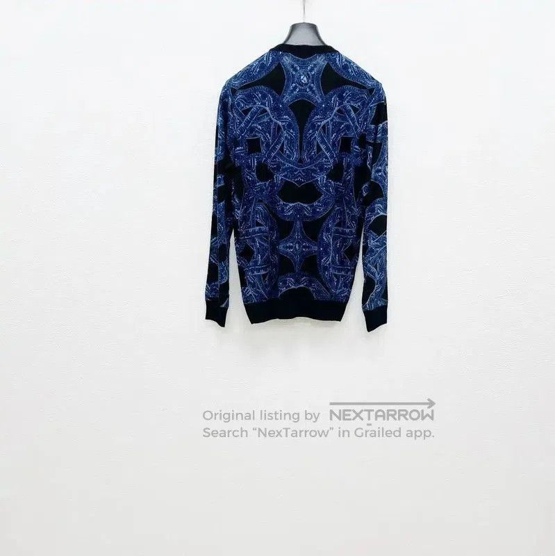 Versace Versace Blue Wool Long Sleeve Sweater for Men . Size US S / EU 44-46 / 1 - 4 Thumbnail