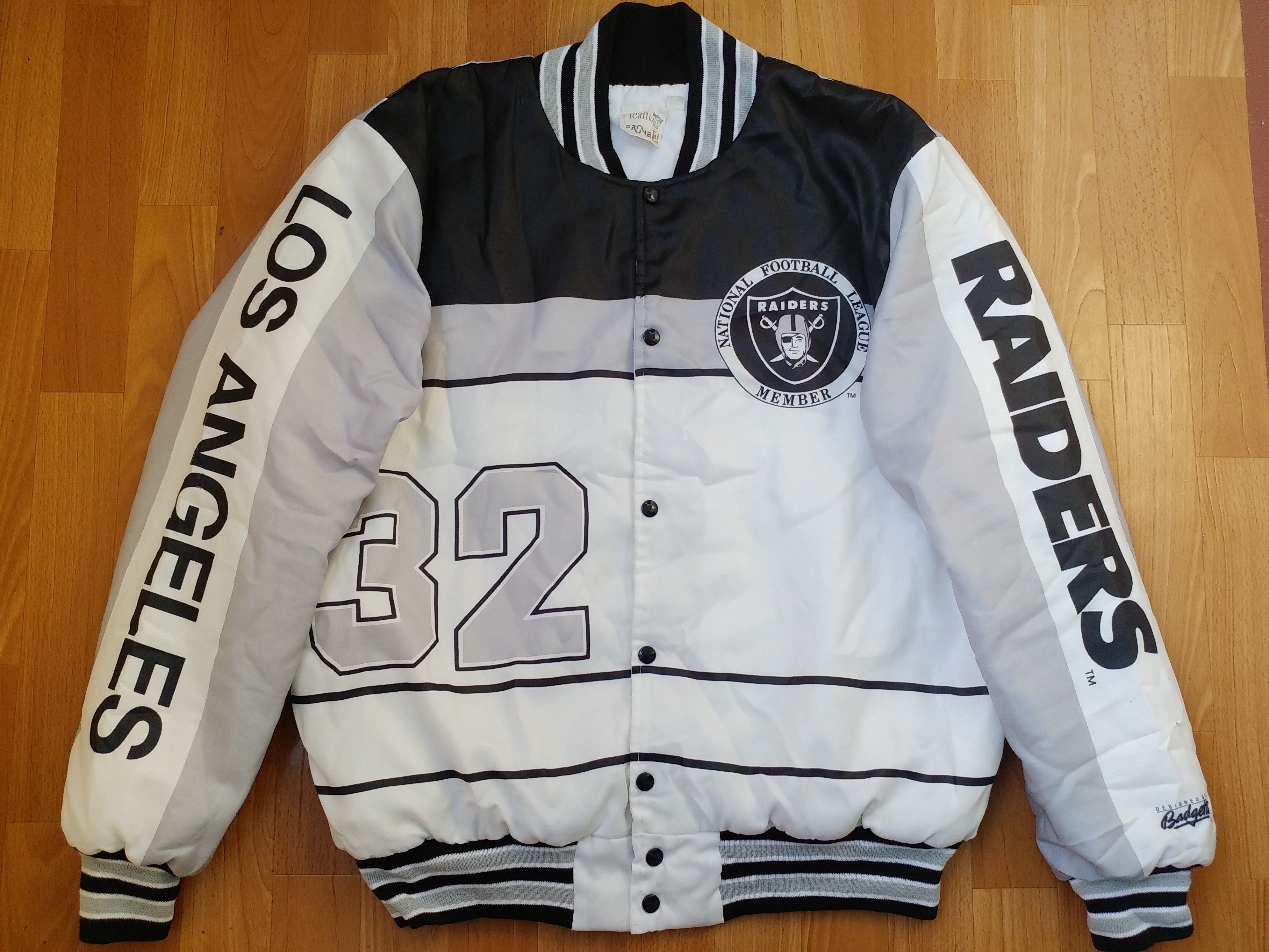 NFL Los Angeles Raiders jacket vintage bomber Oakland Raiders L Size US L / EU 52-54 / 3 - 11 Thumbnail