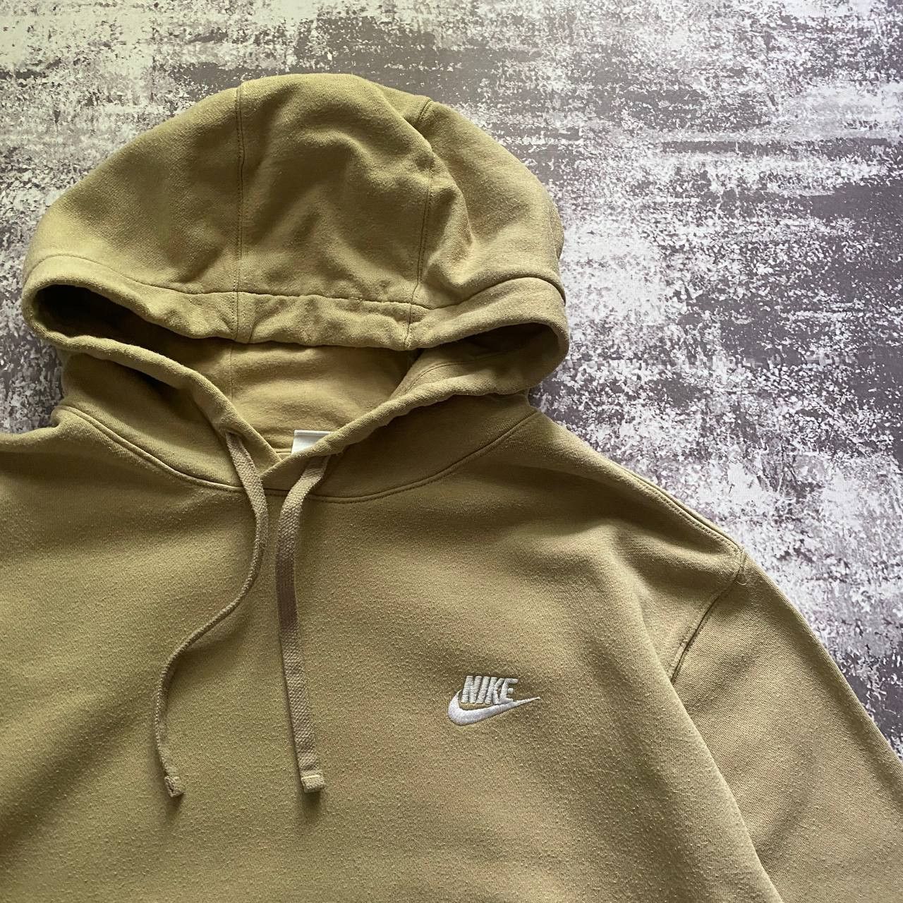 Nike Vintage Y2K Nike Hoodie Sweater swoosh check Beige Size US XL / EU 56 / 4 - 2 Thumbnail