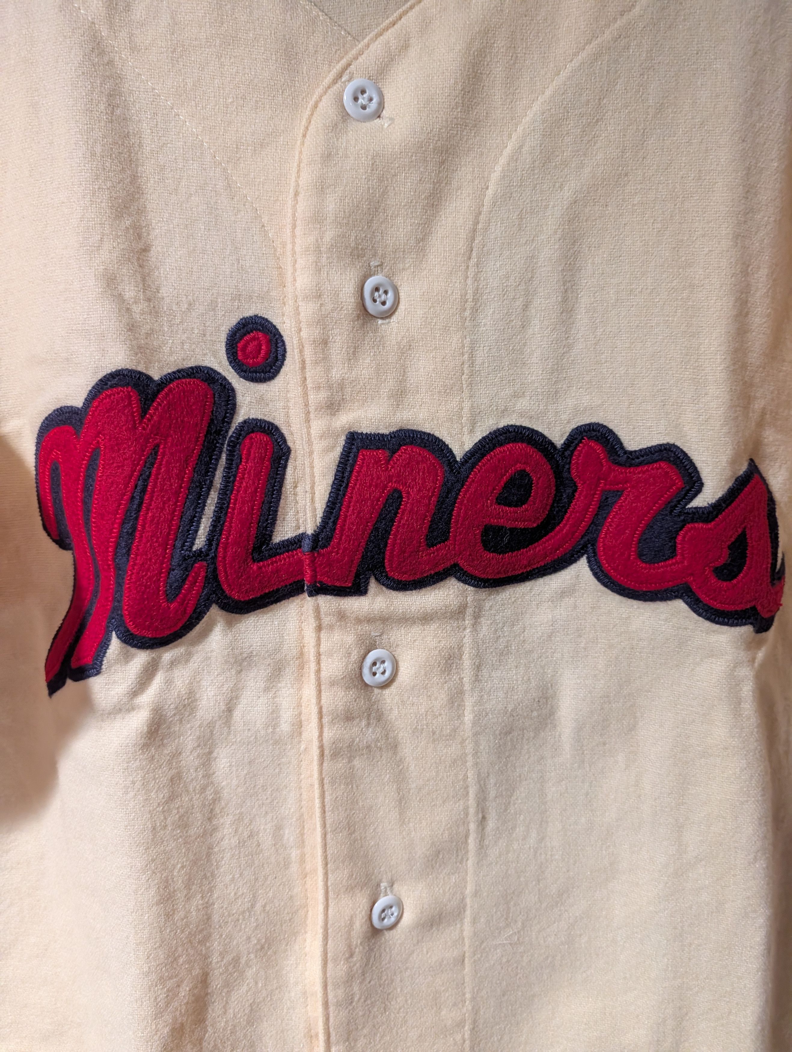 MLB Vintage Maple Scranton Miners Wool Blend Baseball Jersey Size US XL / EU 56 / 4 - 2 Thumbnail