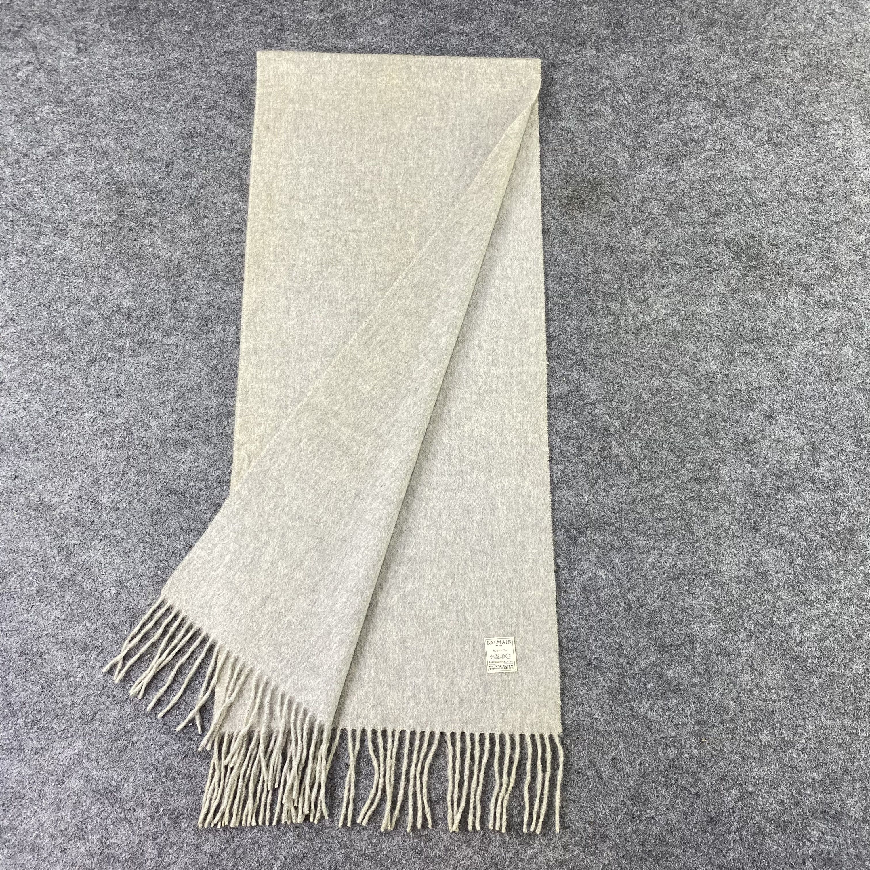 Balmain Balmain Cashmere Muffler/ Scarf / Neckwear-T1420 Size ONE SIZE - 3 Thumbnail