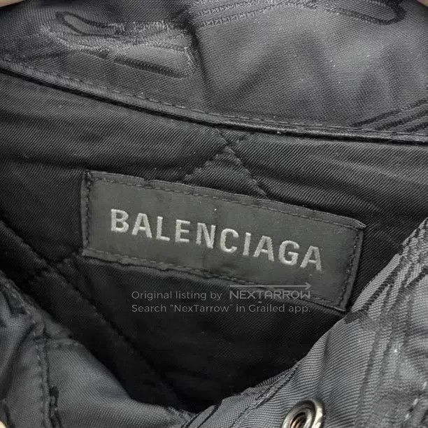 Balenciaga Balenciaga Classic Full Print Dark Pattern Logo Cotton Jac Size US L / EU 52-54 / 3 - 3 Thumbnail