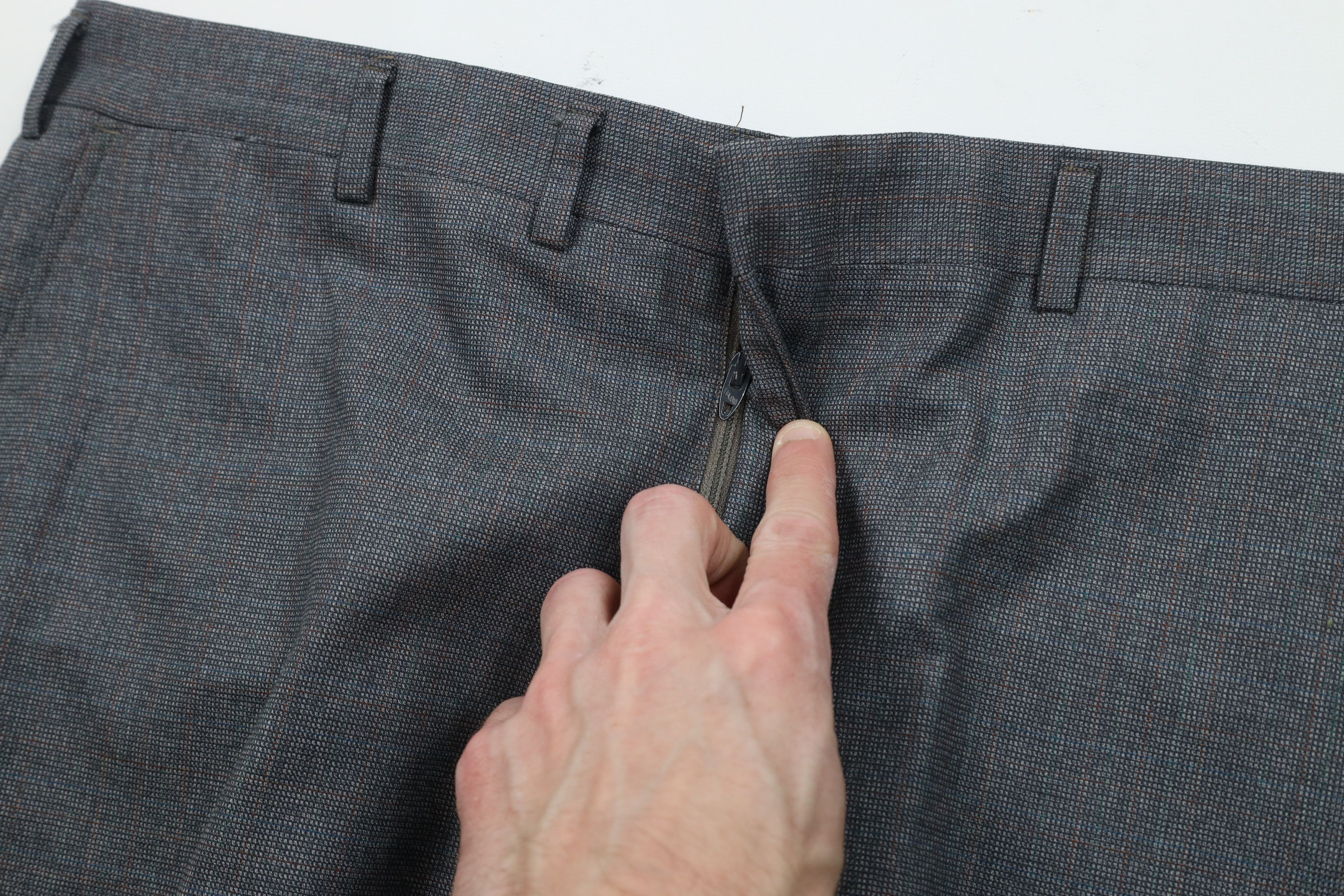 Vintage Vintage 50s 60s Streetwear Check Chino Pants Trousers USA Size US 34 / EU 50 - 6 Thumbnail