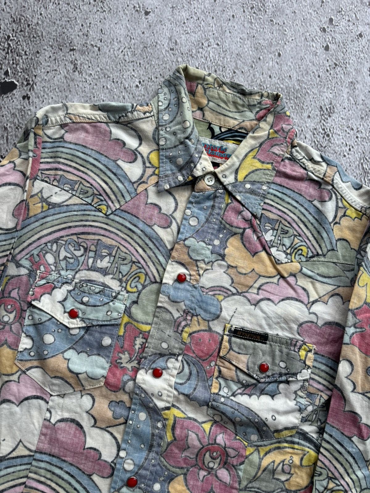 Hysteric Glamour Vintage Hysteric Glamour Full Print Pocket Shirt Size US S / EU 44-46 / 1 - 6 Thumbnail