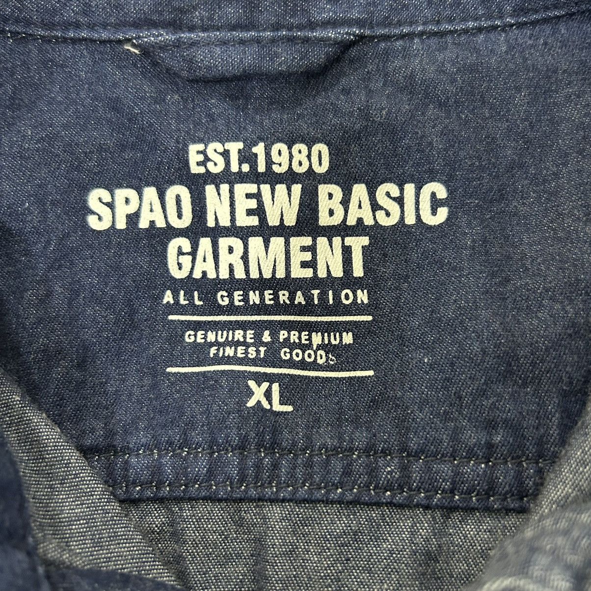 Vintage Vintage Spao Denim Button Down Distressed Shirt Size US L / EU 52-54 / 3 - 11 Thumbnail