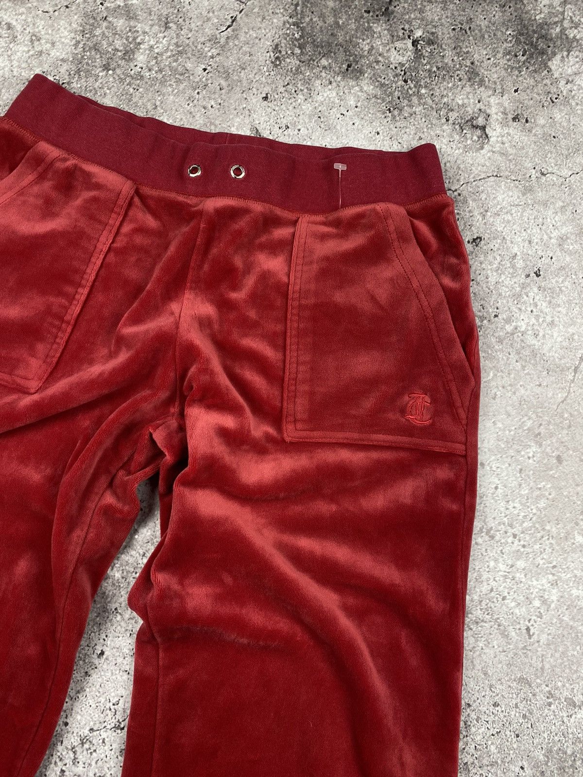 Juicy Couture × Vintage Vintage Juicy Couture Big Logo Y2K Flared velvet sweatpants Size 32" / US 10 / IT 46 - 3 Thumbnail