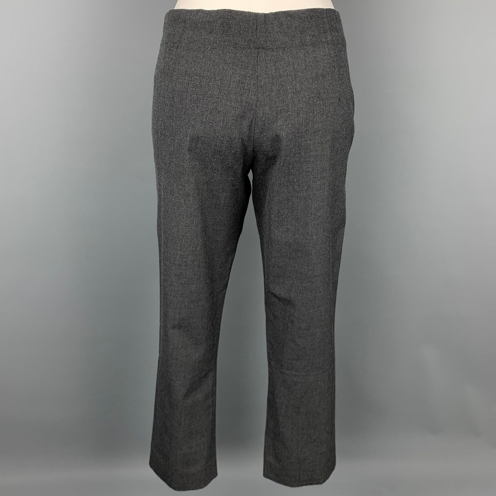 Marni MARNI Size 2 Grey Virgin Wool Cropped Casual Pants Size 26" / US 2 / IT 38 - 3 Thumbnail