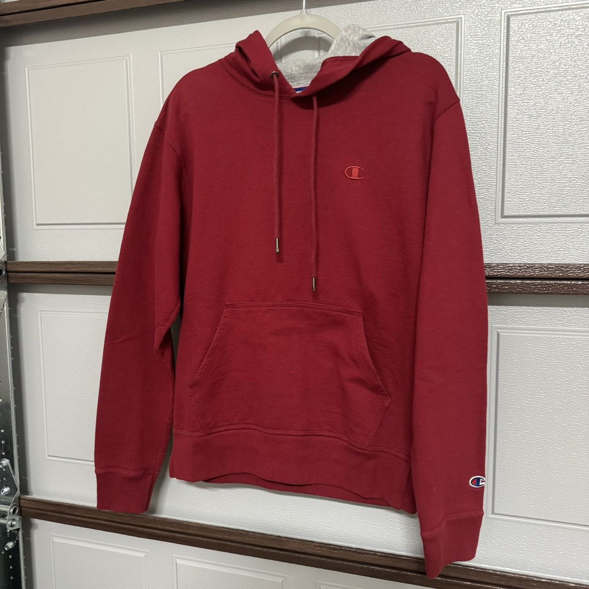 Champion × Vintage Vi rage 90s y2k champion maroon burgundy hoodie S Size US S / EU 44-46 / 1 - 1 Thumbnail