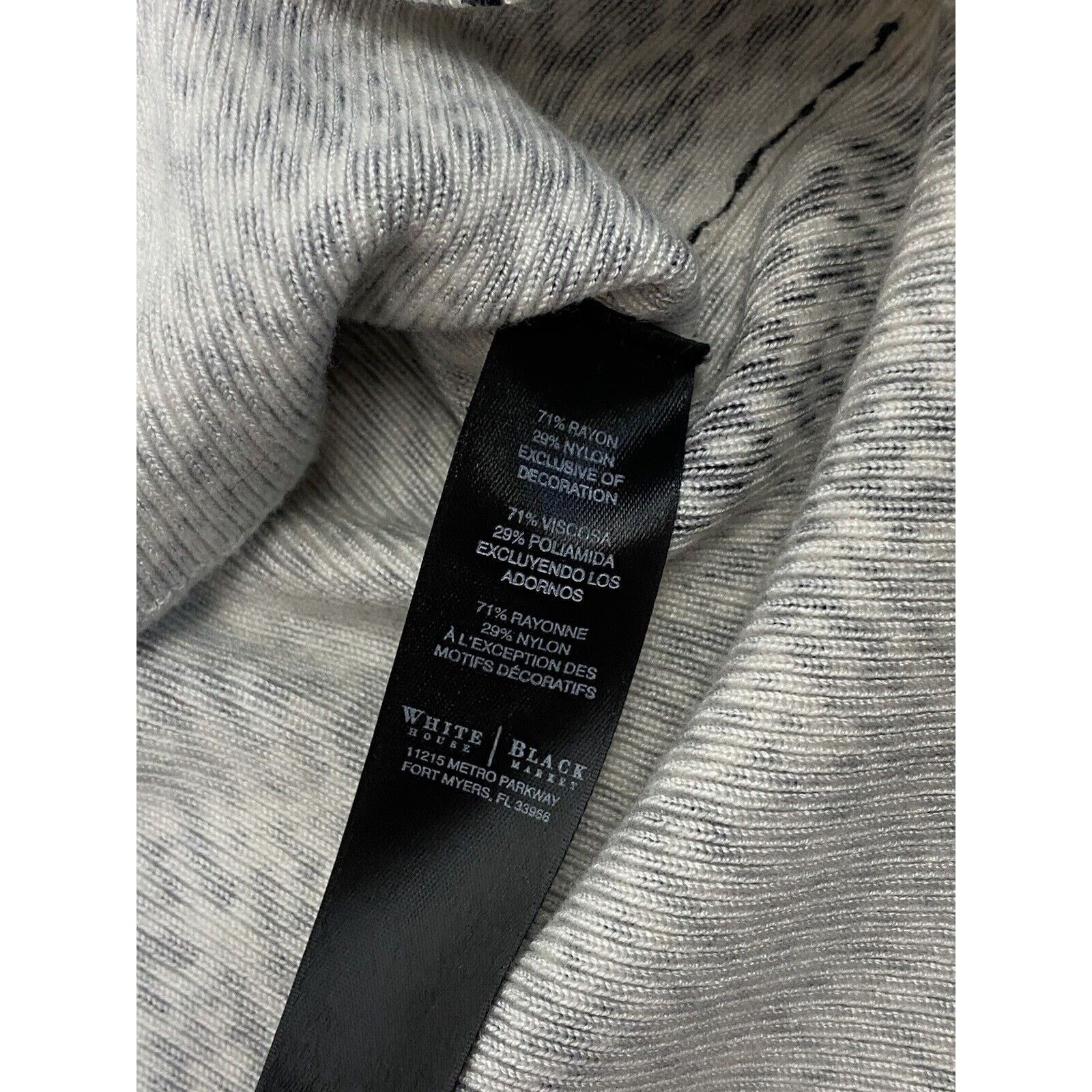 White House Black Market White House Black Market Sweater Snap Cardigan Black White Size L / US 10 / IT 46 - 8 Thumbnail