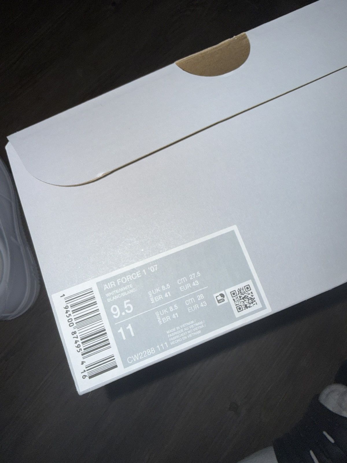 Nike Nike Air Force One - White/White Size US 9.5 / EU 42-43 - 7 Thumbnail