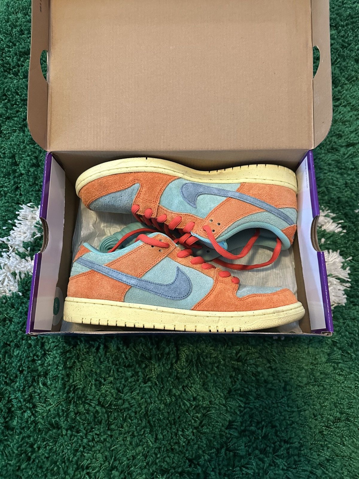 Nike Nike Dunk SB Orange Aqua Sneakers 11 Size US 11 / EU 44 - 1 Thumbnail