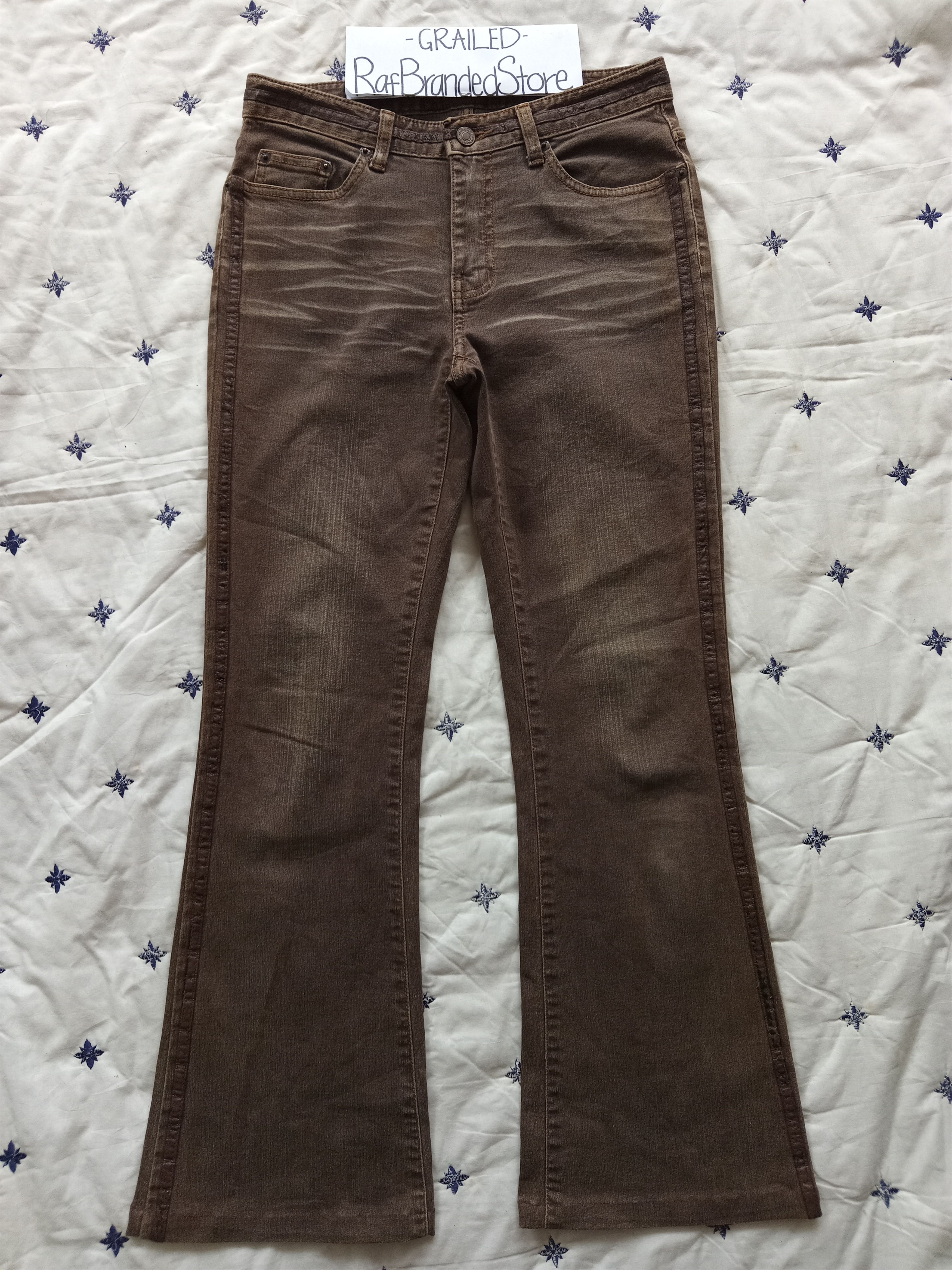 Japanese Brand Japanese Brand Distressed Flare Denim Jeans Size US 28 / EU 44 - 1 Thumbnail