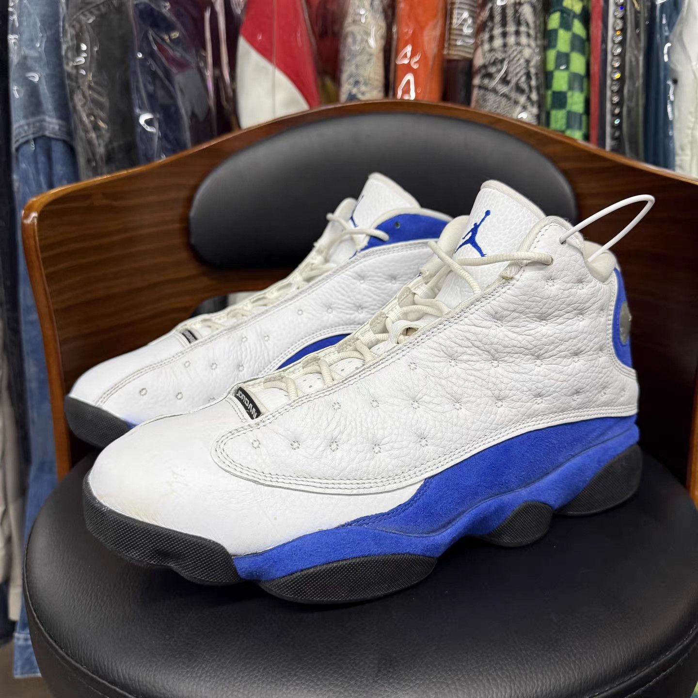Jordan Brand Air Jordan 13 White Blue K15 Size US 12 / EU 45 - 1 Thumbnail