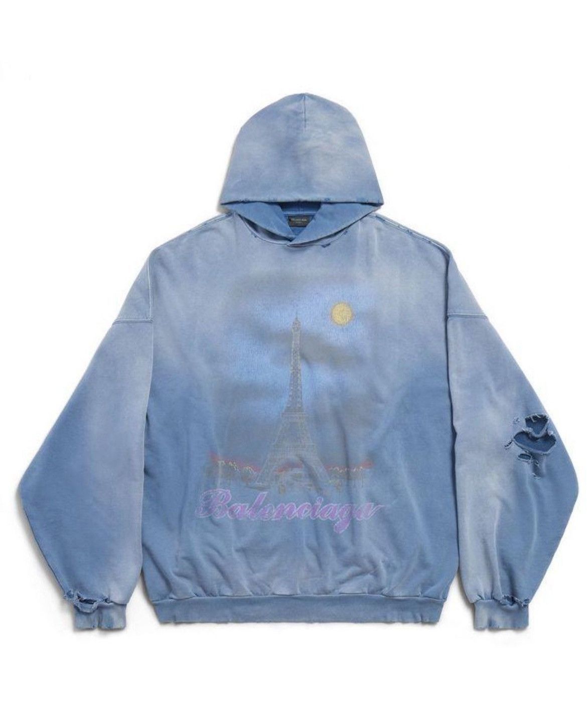 Balenciaga Balenciaga Paris Moon Upside Down Hoodie | Grailed