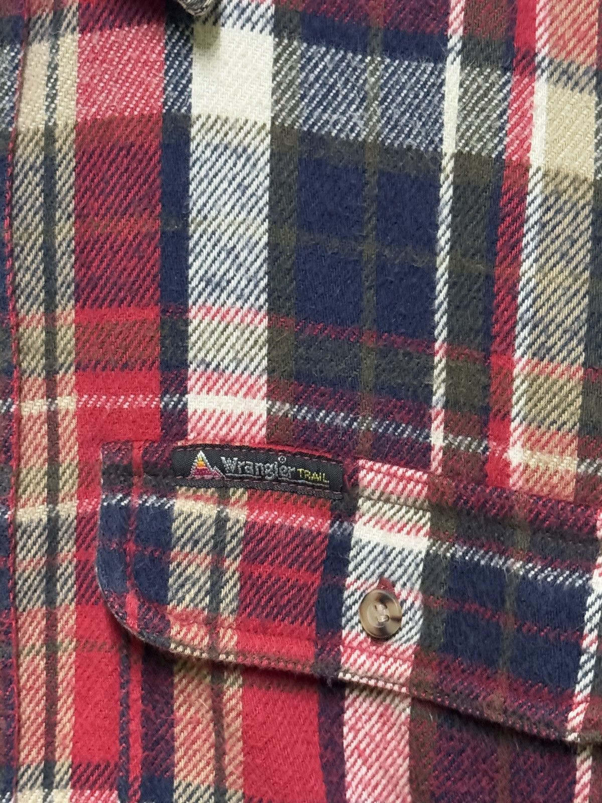 Wrangler Vintage Flannel WRANGLER TRAIL Plaid Tartan 2 Pocket Size US L / EU 52-54 / 3 - 6 Thumbnail