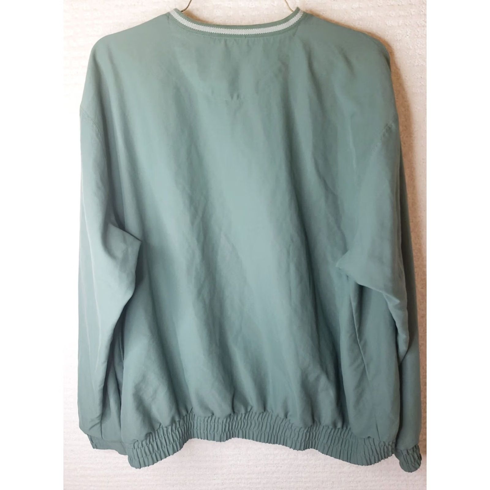 Nike Nike Golf Pullover Windbreaker Mens L Light Green Long Sleeve V-Neck Sweatshirt - Vintage Size US L / EU 52-54 / 3 - 5 Thumbnail