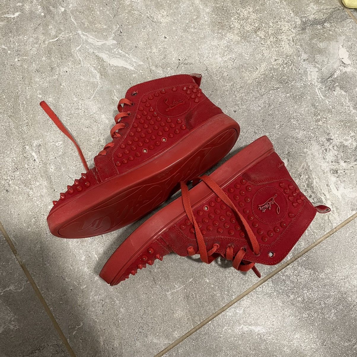 Christian Louboutin × If Six Was Nine 40 Christian louboutin spike chrome SHOES high sneakers red Size US 7 / EU 40 - 8 Thumbnail