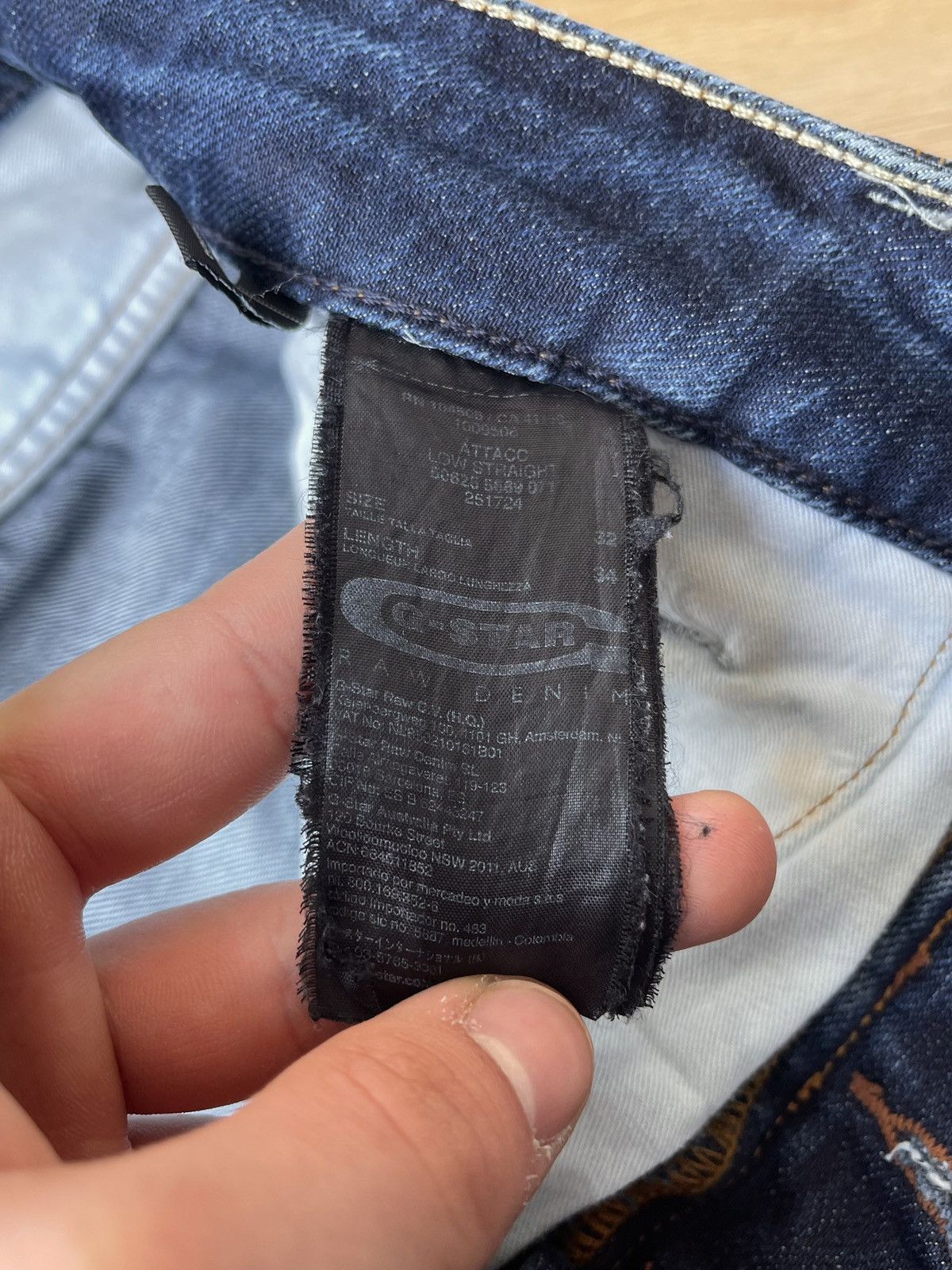 G-Star G-Star Raw Distressed Denim Jeans y2k Grunge Size US 34 / EU 50 - 17 Thumbnail