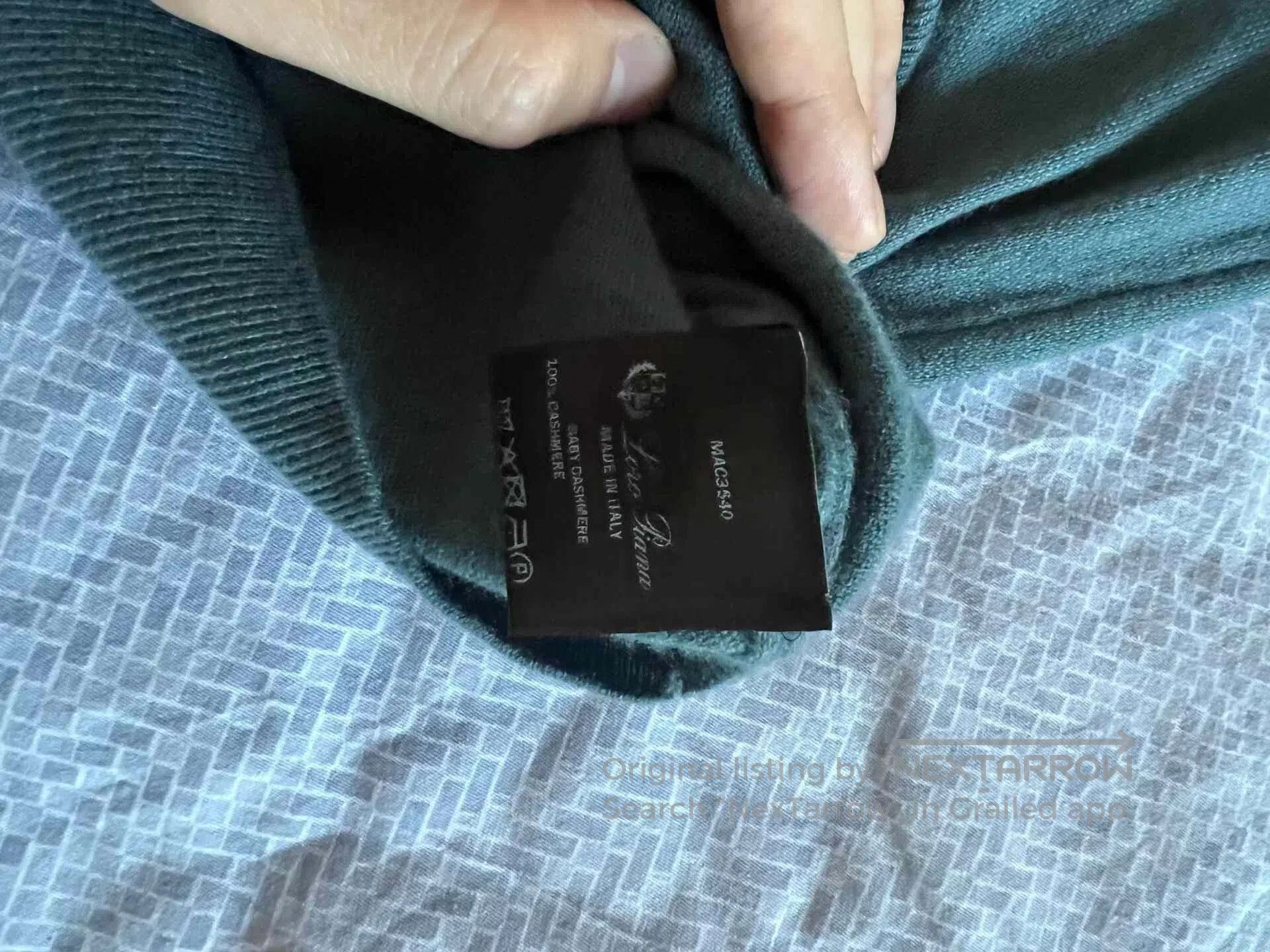 Loro Piana Loro Piana Blue Crewneck Cashmere Sweater. Size US M / EU 48-50 / 2 - 3 Thumbnail