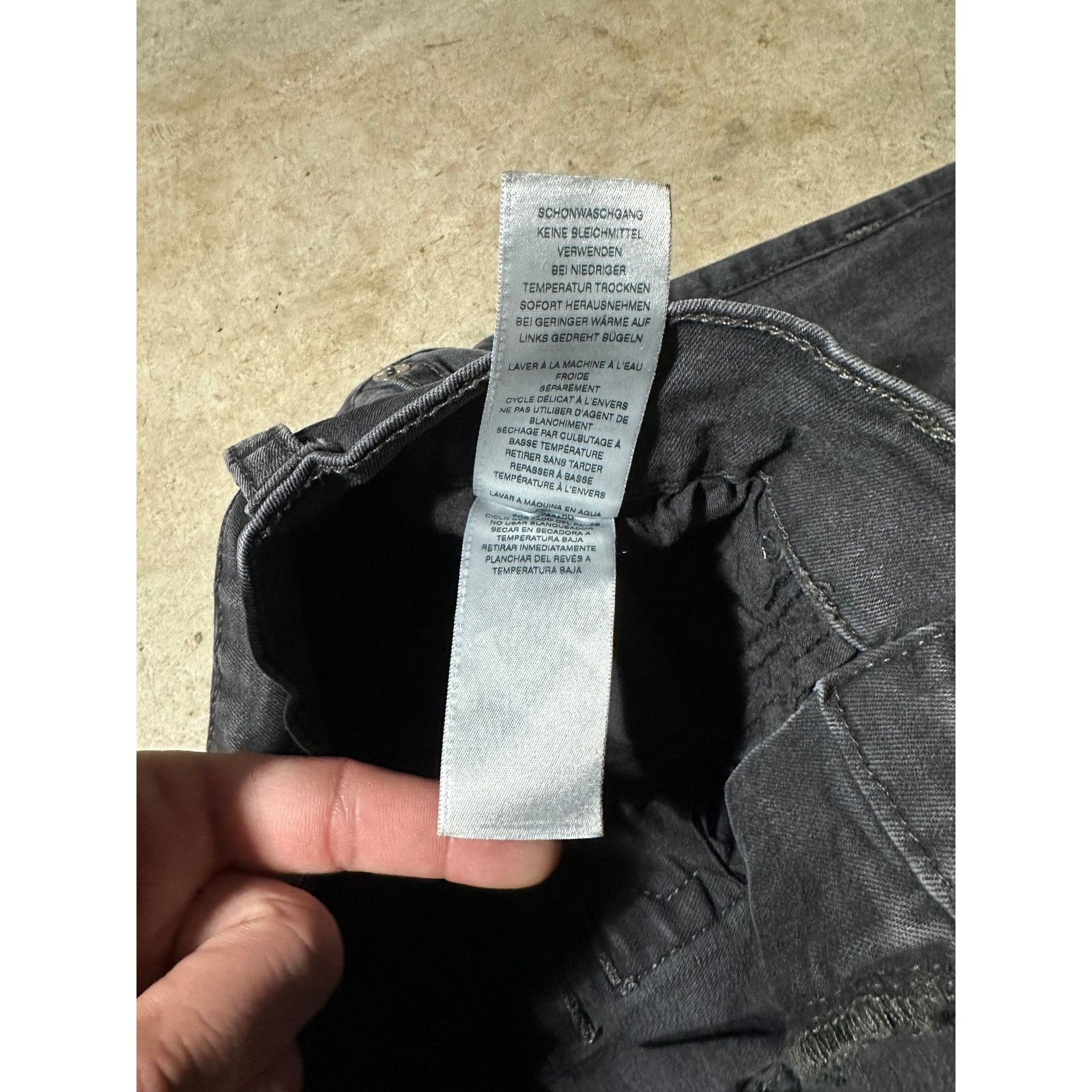 True Religion True Religion Rocco Relaxed Skinny Black Denim Jeans 34x32 Size US 34 / EU 50 - 8 Thumbnail
