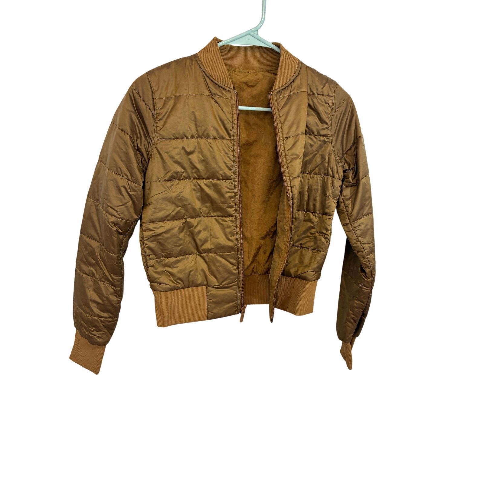 Lululemon Lululemon Reversible Non-Stop Bomber Jacket Women’s S Gold Size S / US 4 / IT 40 - 1 Thumbnail