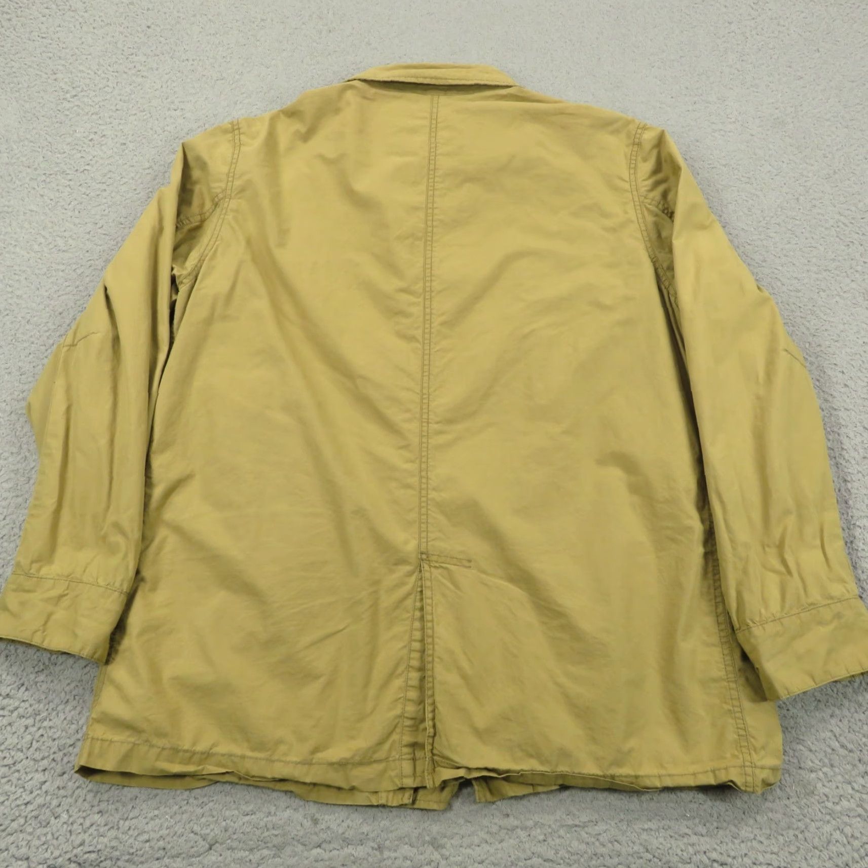 Charles Tyrwhitt Charles Tyrwhitt Jacket Mens L Cotton Khaki Utility Elbow Patch Commuter Zip Size US L / EU 52-54 / 3 - 6 Thumbnail