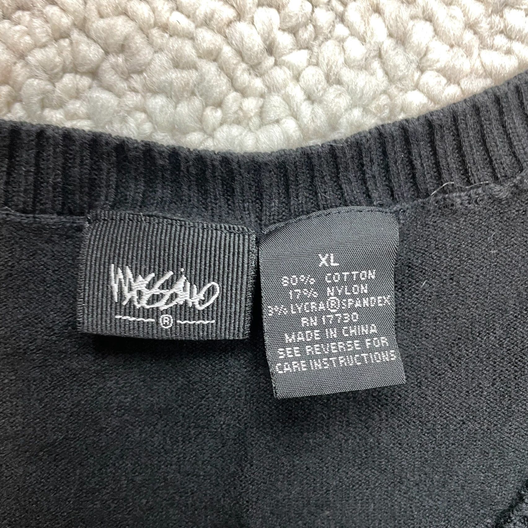 Mossimo VINTAGE Mossimo Cardigan Sweater Womens XL Black Button Up Cotton Relaxed Fit Casual Womens Size XL Size XL / US 12-14 / IT 48-50 - 3 Thumbnail